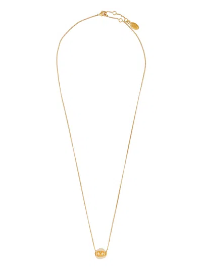 Valentino Garavani Signature Vlogo Necklace In Gold