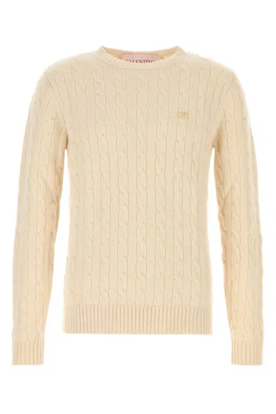 Valentino Signature Vlogo Sweater For Men In Yellow