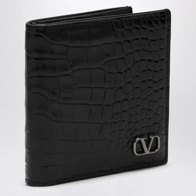 Valentino Garavani Signature Vlogo Wallet Black