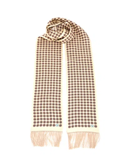 Valentino Silk Bandeau Scarf Scarves And Foulards Beige