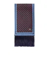 Valentino Silk Bandeau Scarf With Fringe In Black