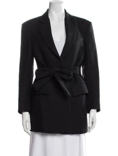 Pre-owned Valentino Silk Blazer In Blue