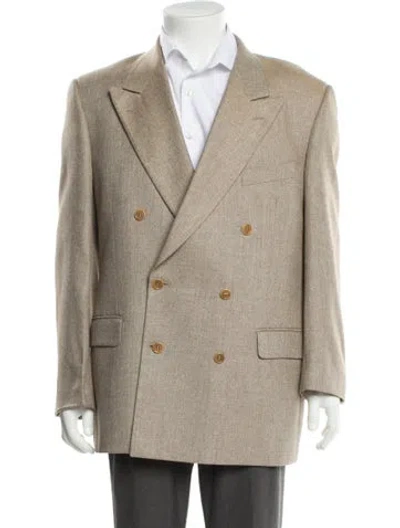 Pre-owned Valentino Silk Blazer In Neutral