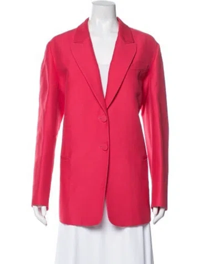Pre-owned Valentino Silk Blazer In Pink