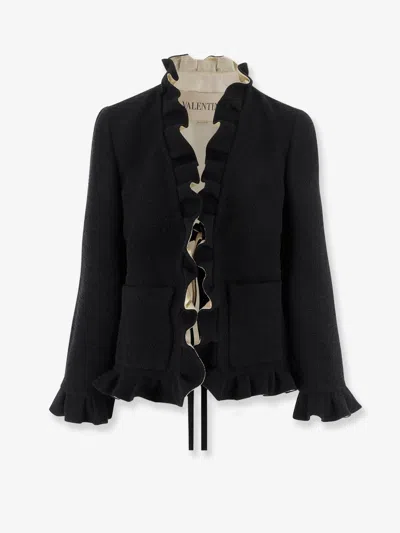 VALENTINO SILK BLAZER WITH FRONTAL KNOT