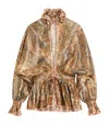 Valentino Patterned Lurex Blouse