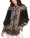 Valentino Silk Blouse In Brown