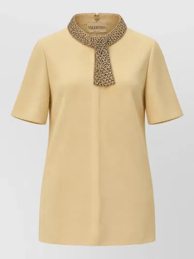 Valentino Silk Blouse In Brown