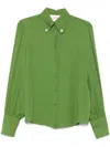 Valentino Silk Blouse In Green