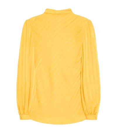 Valentino Silk Blouse In Orange
