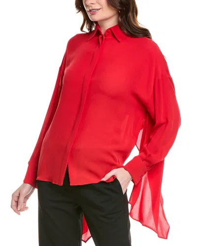 Valentino Silk Blouse In Red