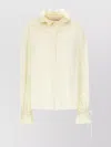 Valentino Silk Blouse With Ruffled Collar And Cuffs