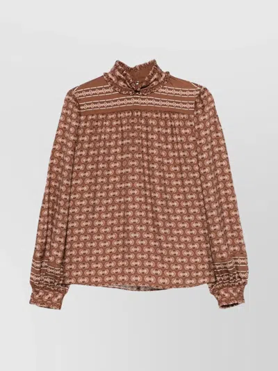 Valentino Silk Blouse With Voyage Imaginaire Print