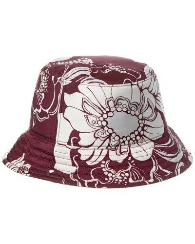 Valentino Garavani Valentino Silk Bucket Hat In Red
