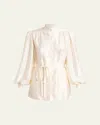 Valentino Silk Button-up Blouse In Multi