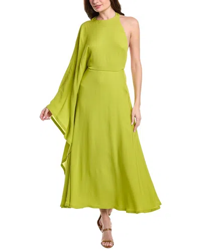 Valentino Silk Caftan Dress In Metallic