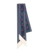 Valentino Cherry And Polka Dot Print Scarf