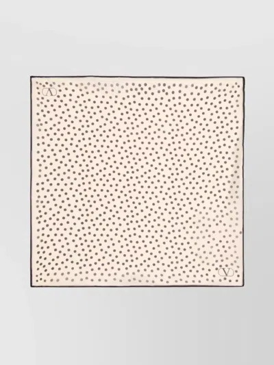Valentino Garavani Silk Clutch Bag With Polka Dot Pattern