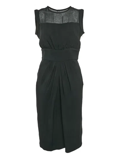 Pre-owned Valentino Silk-crepe Dress