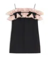Valentino Silk Crepe Mini Dress In Black