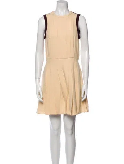 Pre-owned Valentino Silk Crew Neck Romper In Neutral
