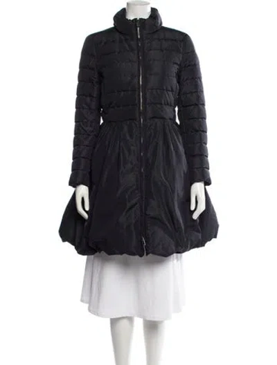Pre-owned Valentino Silk Down Coat In Blue