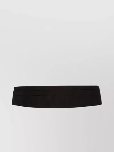 Valentino Garavani Silk Elastic Headband For Formal Attire In Black