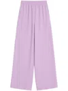 Valentino Cady Couture Wide-leg Pants In Purple