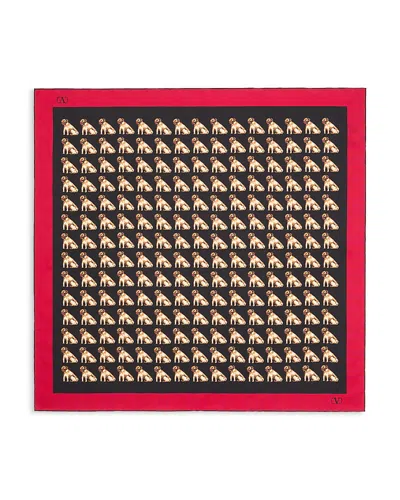 Valentino Garavani Silk Foulard In Multi