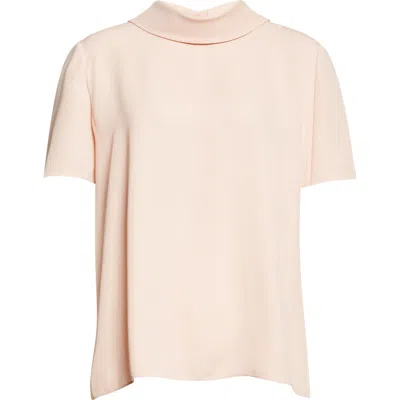 Valentino Silk Georgette Top In Pink