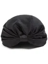 Valentino Vlogo Silk Turban Scarf In Black
