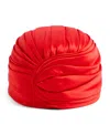 Valentino Women's Red Silk Turban In Red