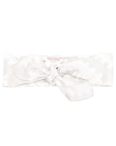 Valentino Garavani Valentino Silk Headband In White