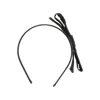 Valentino Silk Headband With Vlogo Signature Bow In Black