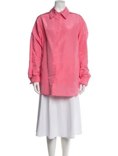 Pre-owned Valentino Silk Jacket In Pink