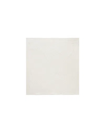 Valentino Silk Jacquard Scarf In White