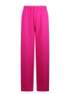 Valentino Crepe Couture Wide-leg Trousers In Pink