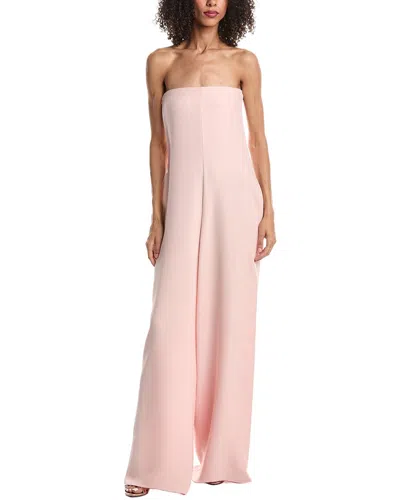 Valentino Silk Jumpsuit In Red