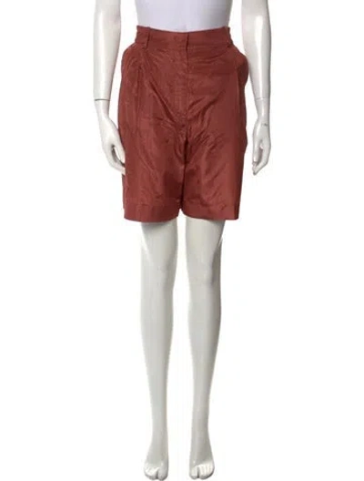 Pre-owned Valentino Silk Knee-length Shorts In Neutral