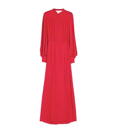 VALENTINO SILK MAXI SHIRT DRESS