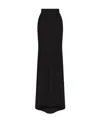 Valentino Silk Maxi Skirt In Black