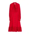 Valentino Ruffled Midi Dress In Multi