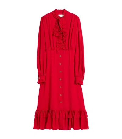 VALENTINO SILK MIDI DRESS
