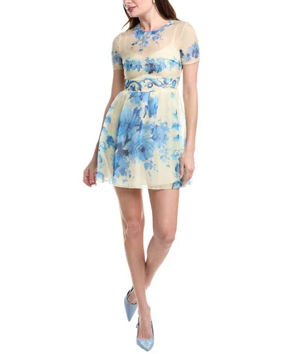 Valentino Silk Mini Dress In Multi
