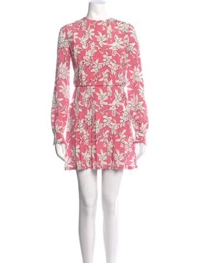 Pre-owned Valentino Silk Mini Dress In Multi