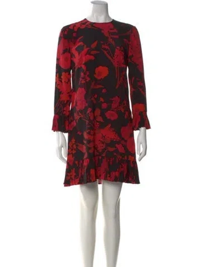 Pre-owned Valentino Silk Mini Dress In Multi