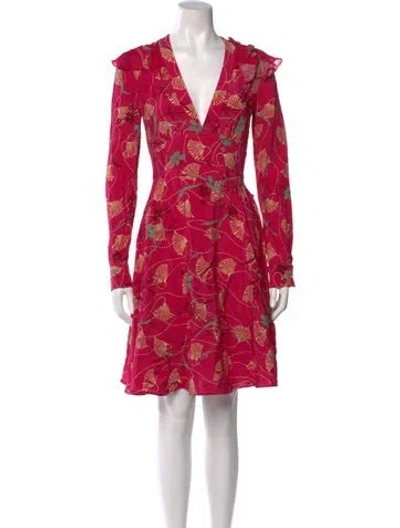 Pre-owned Valentino Silk Mini Dress In Pink