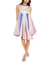 Valentino Silk Mini Dress In Pink