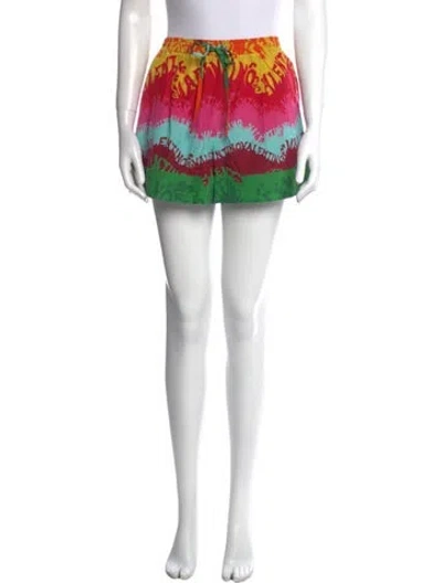 Pre-owned Valentino Silk Mini Shorts In Pink