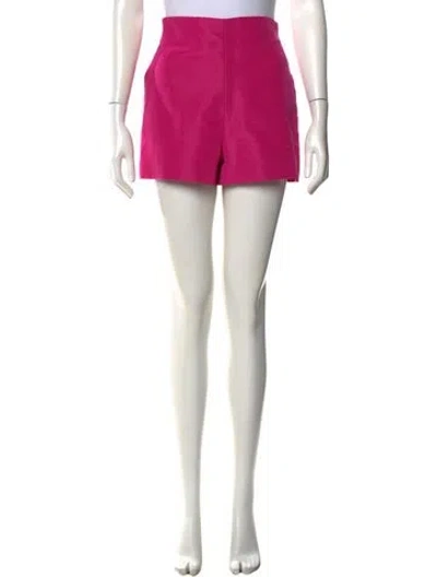 Pre-owned Valentino Silk Mini Shorts In Pink